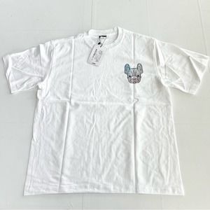 New HEYBIG Graphic Short Sleeve Tee Shirt TH-365 UNISEX SIZE L Ombré Radog Head